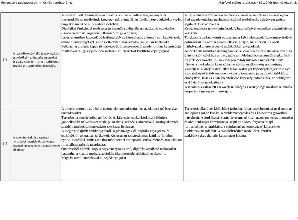 oktatófilmet, fotókat, reprodukciókat eredeti tárgyakat mutat be a megértés érdekében).