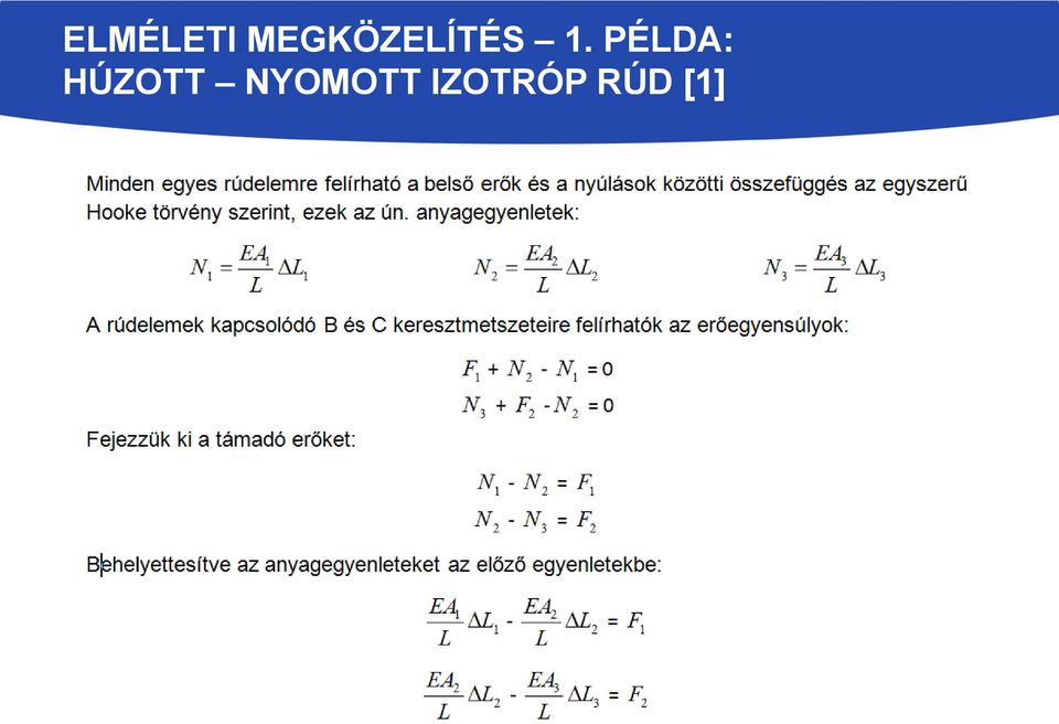 PÉLDA: HÚZOTT