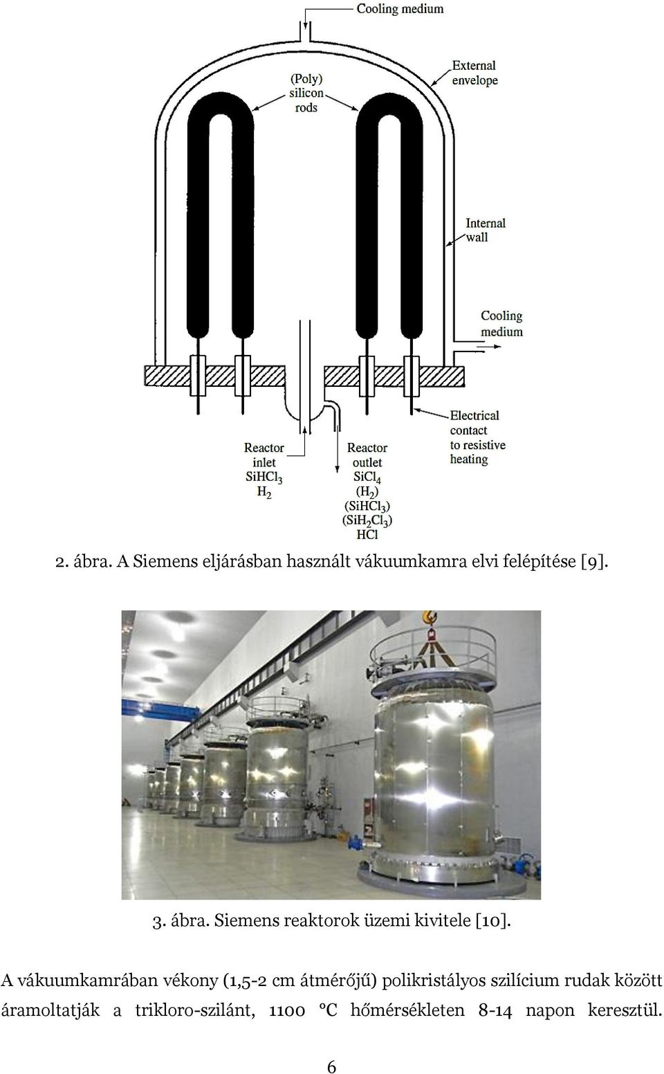 ábra. Siemens reaktorok üzemi kivitele [10].