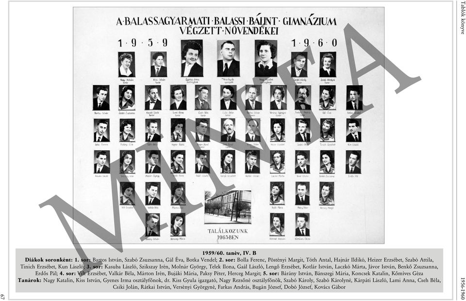 sor: Kasuba László, Szikszay Irén, Molnár György, Telek Ilona, Gaál László, Lengõ Erzsébet, Kotlár István, Laczkó Márta, Jávor István, Benkõ Zsuzsanna, Erdõs Pál; 4.