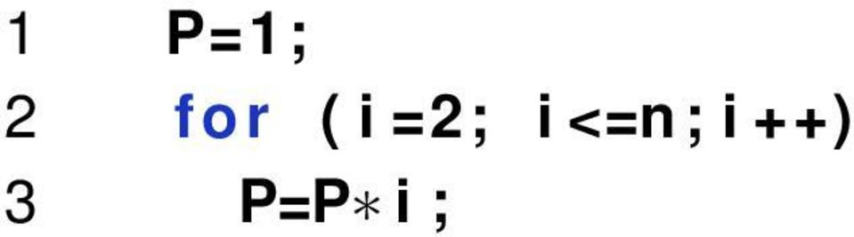 =2; i <=n