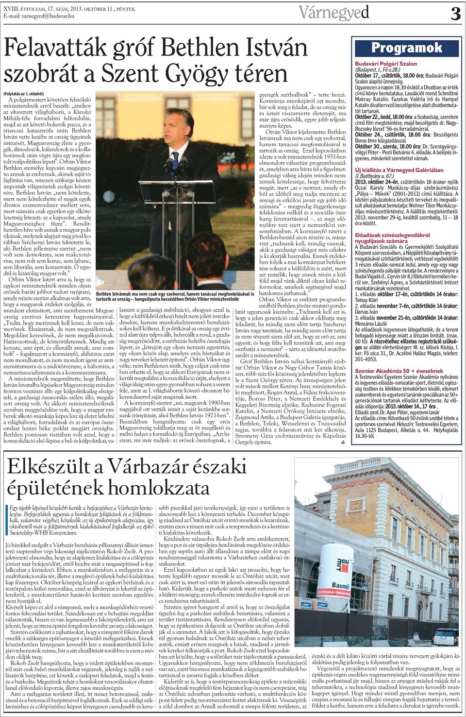 beszédében Orbán Viktor miniszterelnök (Folytatás az 1.