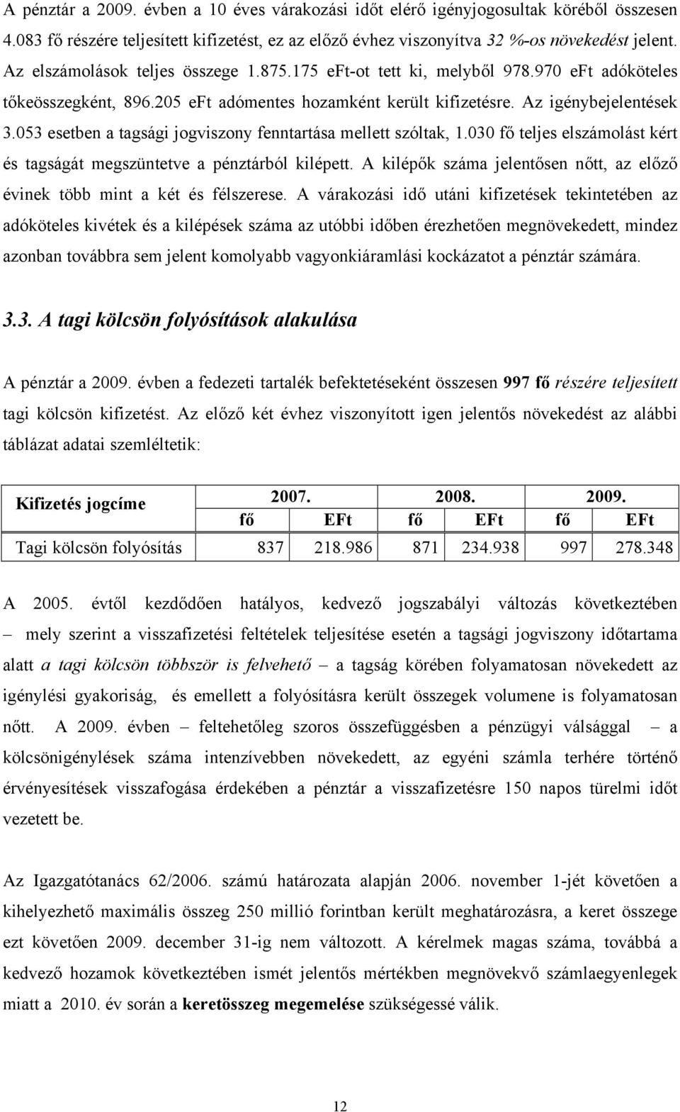 053 esetben a tagsági jogviszony fenntartása mellett szóltak, 1.030 fő teljes elszámolást kért és tagságát megszüntetve a pénztárból kilépett.