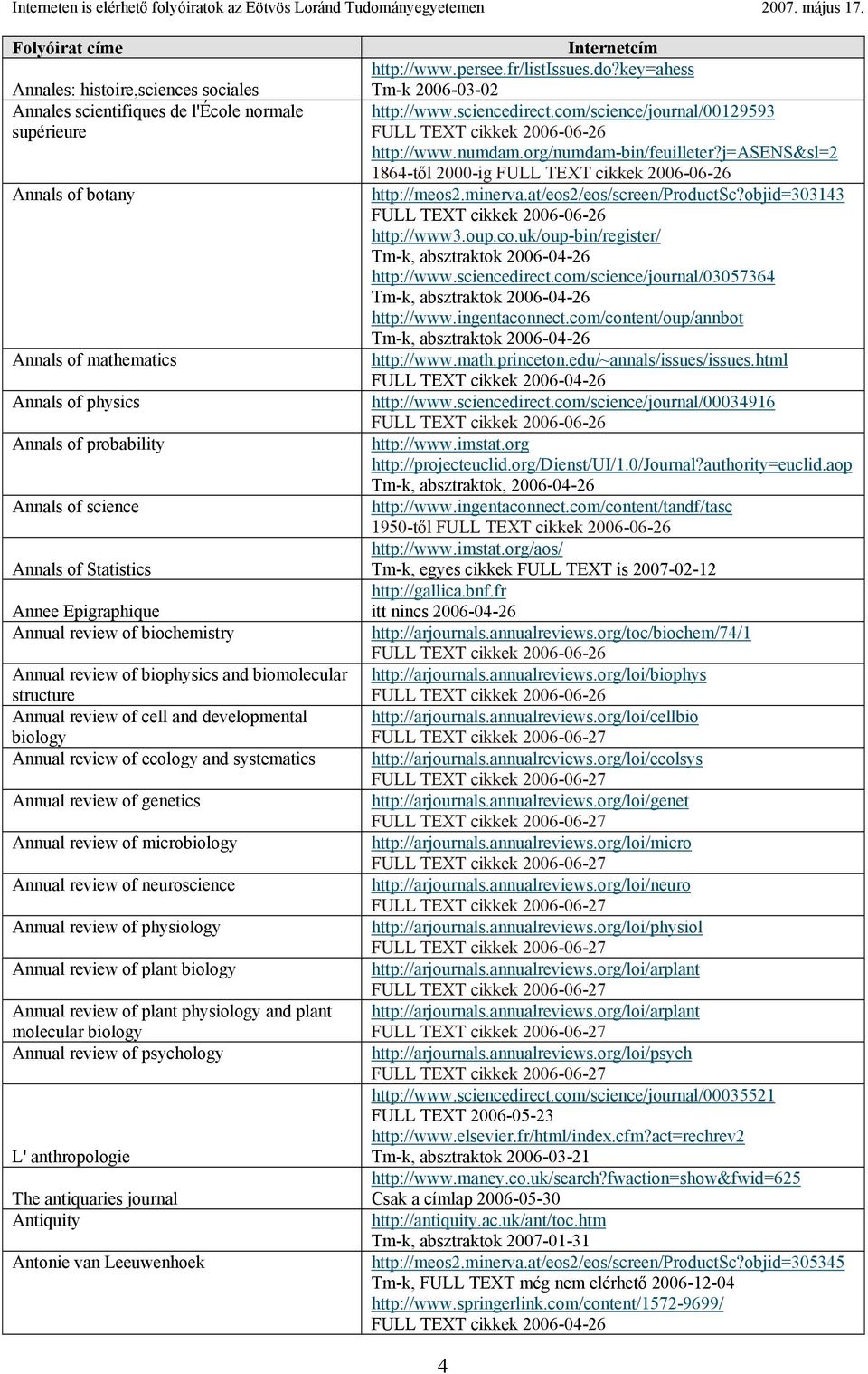 systematics Annual review of genetics Annual review of microbiology Annual review of neuroscience Annual review of physiology Annual review of plant biology Annual review of plant physiology and