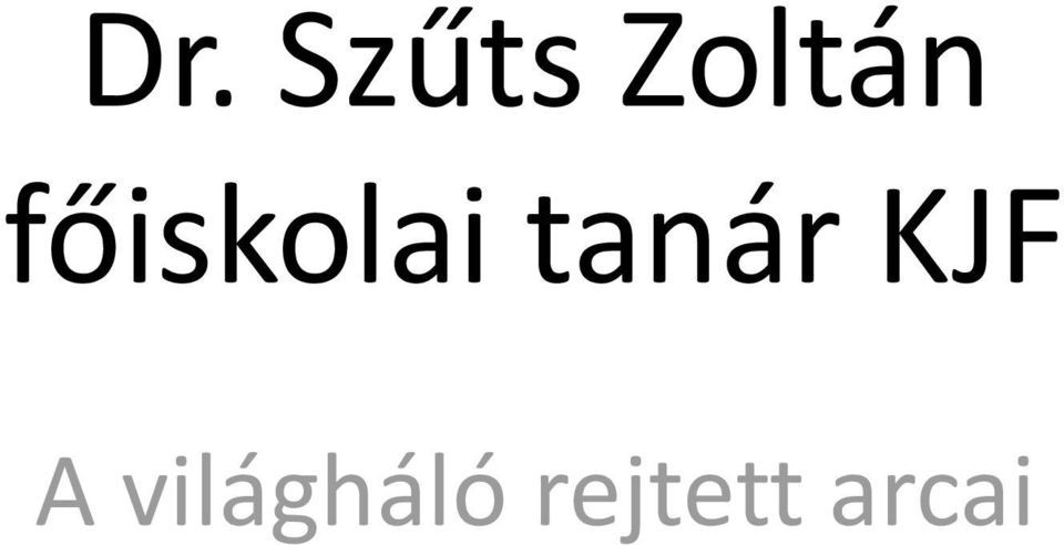 főiskolai tanár