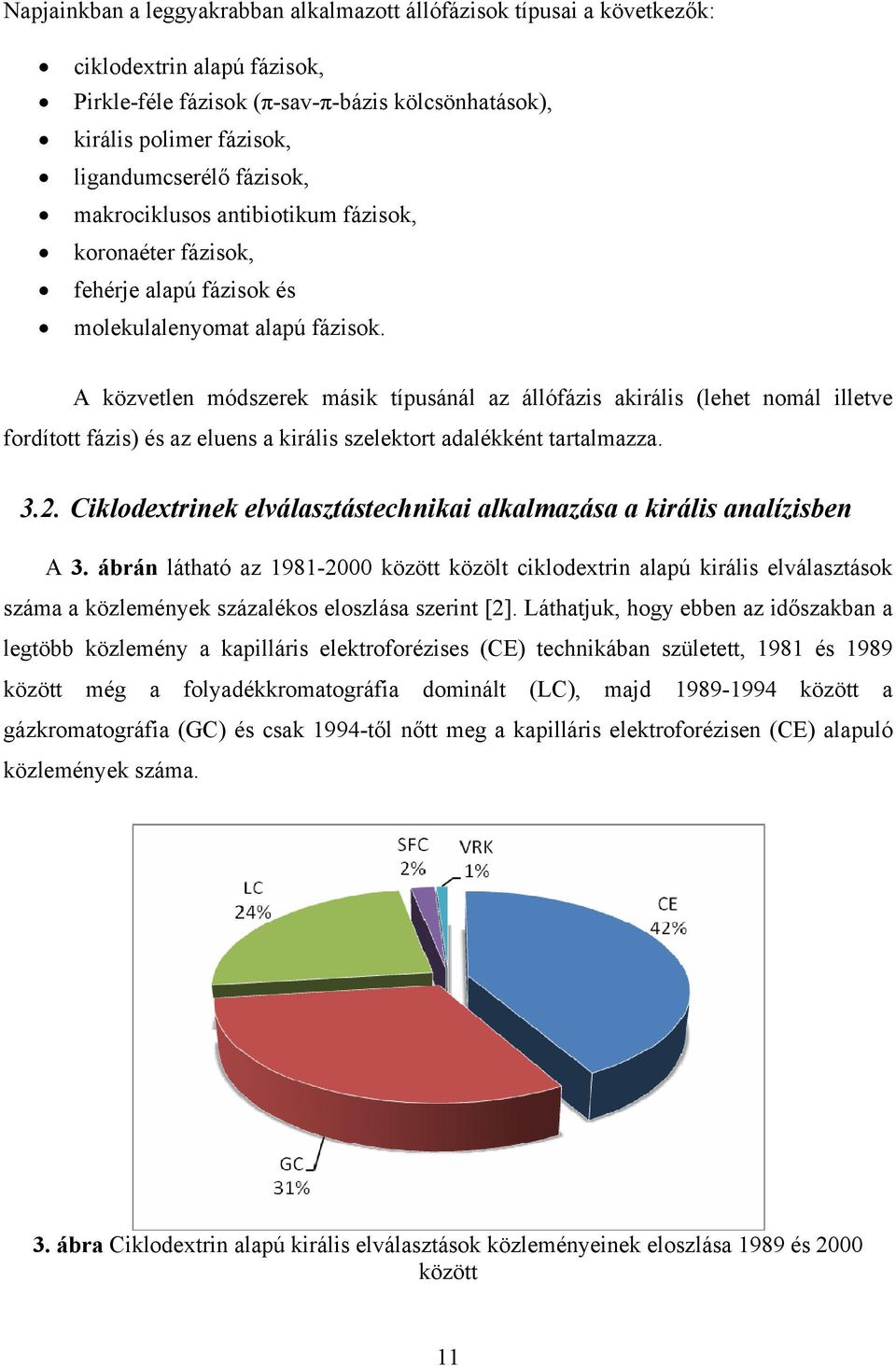 A közvetlen módszerek másik típusánál az állófázis akirális (lehet nomál illetve fordított fázis) és az eluens a királis szelektort adalékként tartalmazza. 3.2.