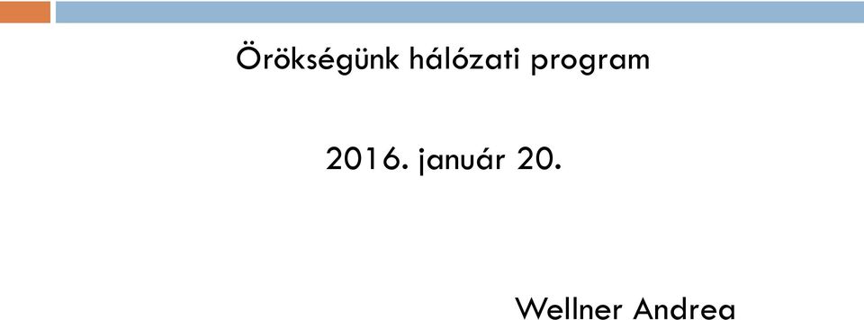 program 2016.