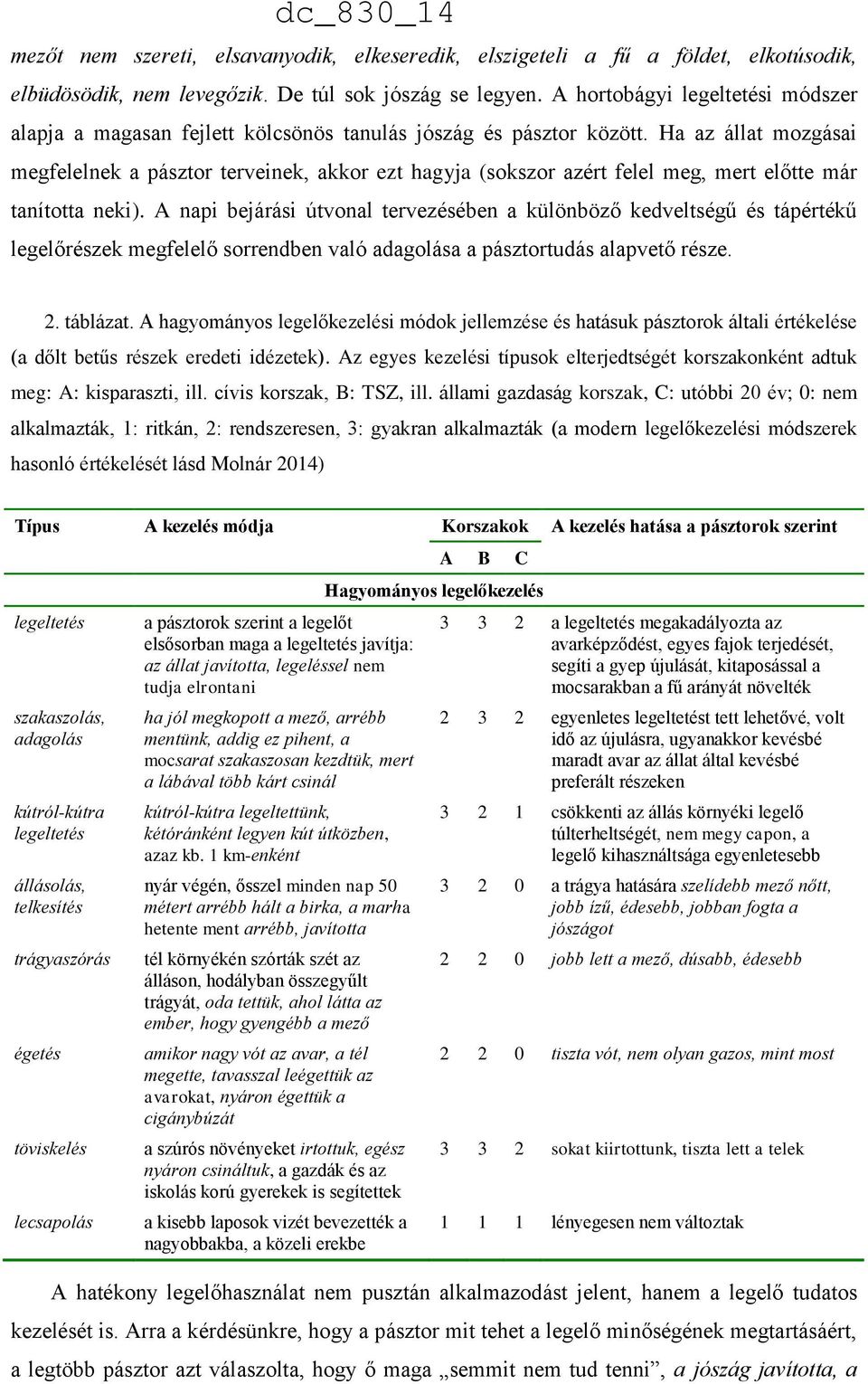 Ha az állat mozgásai megfelelnek a pásztor terveinek, akkor ezt hagyja (sokszor azért felel meg, mert előtte már tanította neki).