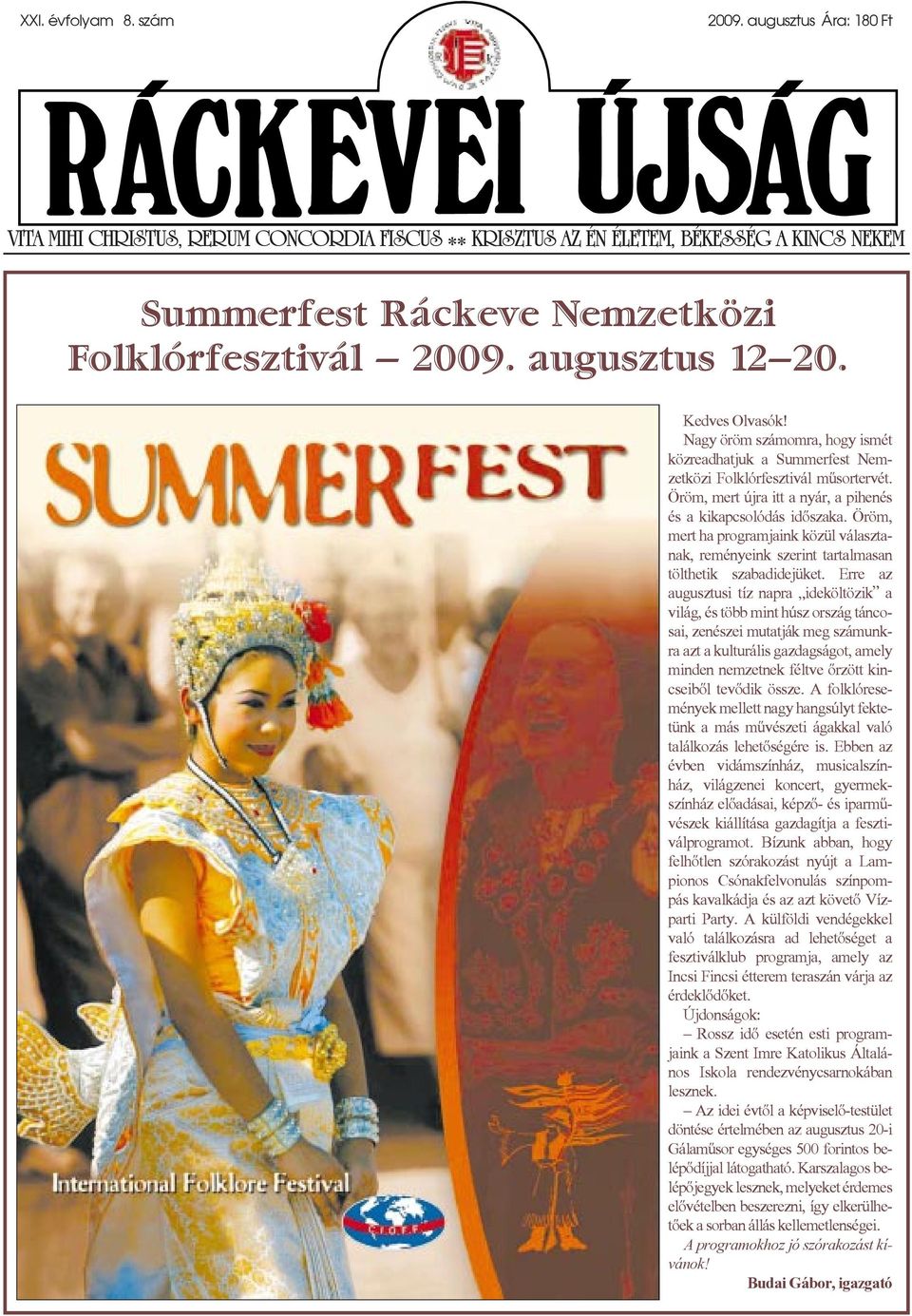 Summerfest Ráckeve Nemzetközi Folklórfesztivál augusztus - PDF Free Download