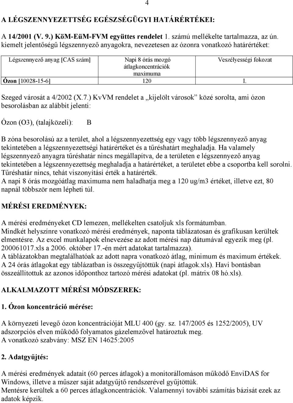 [10028-15-6] 120 I. Szeged városát a 4/2002 (X.7.