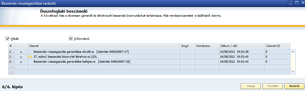 42. ábra: É > VR/BVV-Konszolidációk 2.3.1.