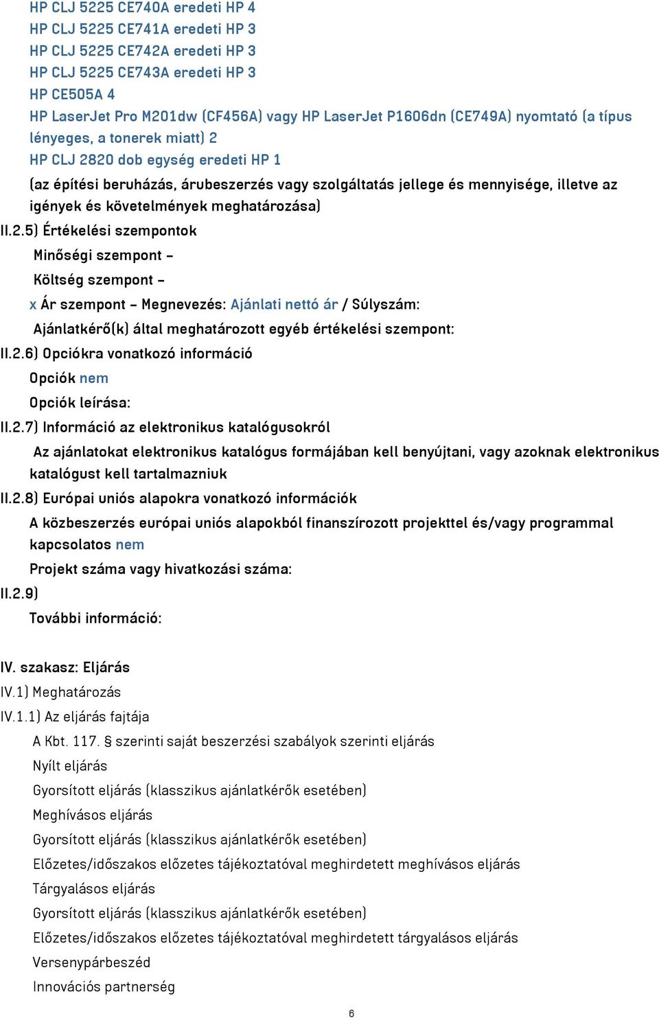 követelmények meghatározása) II.2.