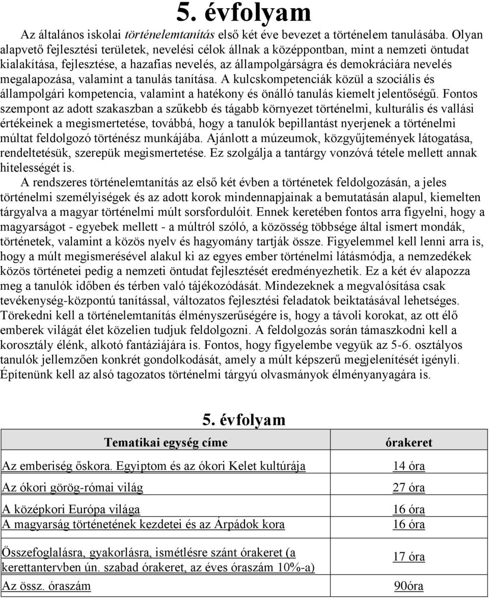 megalapozása, valamint a tanulás tanítása. A kulcskompetenciák közül a szociális és állampolgári kompetencia, valamint a hatékony és önálló tanulás kiemelt jelentőségű.