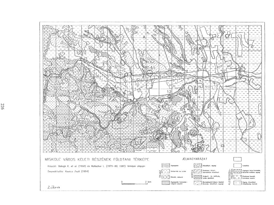 agyag (1960) és Wnllocher L ( 1 9 7 9-8 0, 1981) térképei olopjbn Kovrtcs