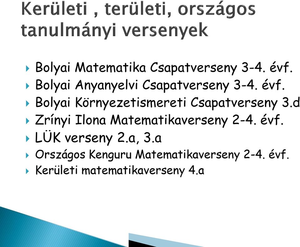 Bolyai Környezetismereti Csapatverseny 3.