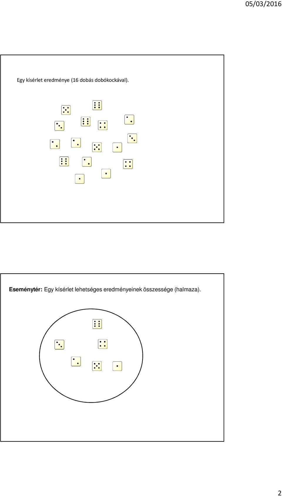 Eseménytér: Egy kísérlet