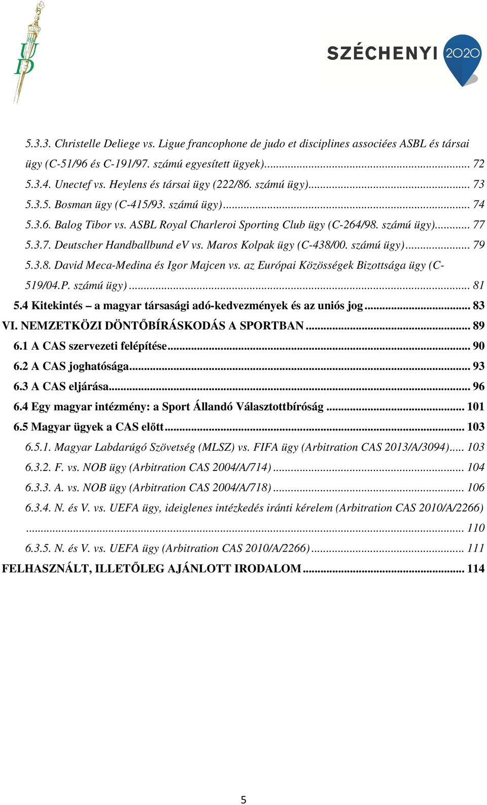 Nemzetközi és európai sportjog - PDF Ingyenes letöltés
