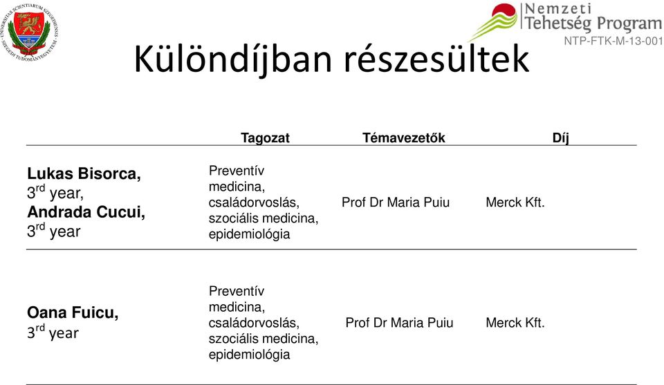 epidemiológia Prof Dr Maria Puiu Merck Kft.