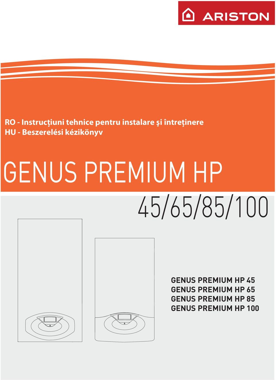 kézikönyv GENUS PREMIUM HP 45/65/85/100 GENUS PREMIUM