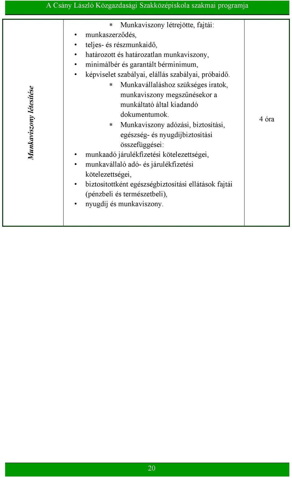 Munkavállaláshoz szükséges iratok, munkaviszony megszűnésekor a munkáltató által kiadandó dokumentumok.