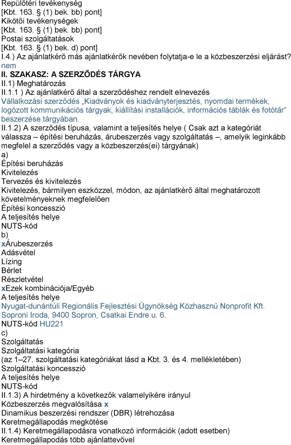Meghatározás II.1.