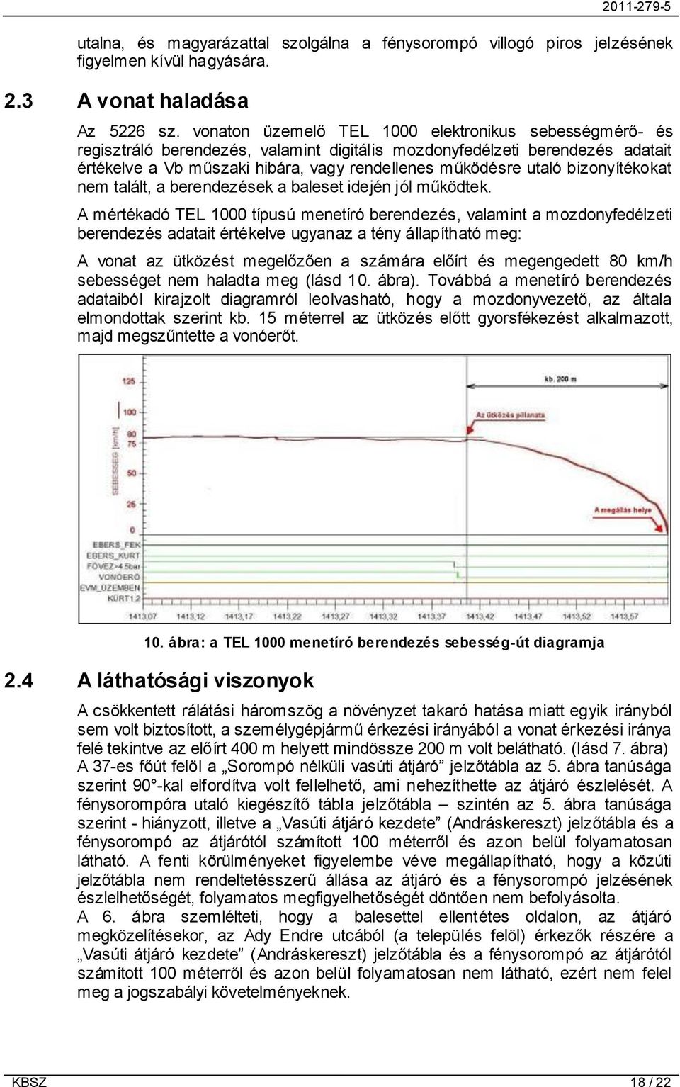 bizonyítékokat nem talált, a berendezések a baleset idején jól működtek.