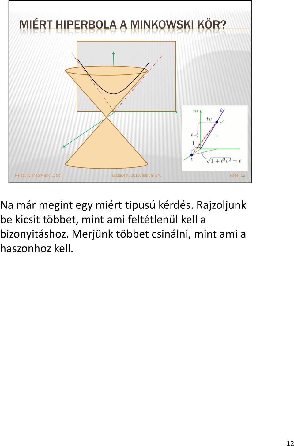 feltétlenül kell a bizonyitáshoz.