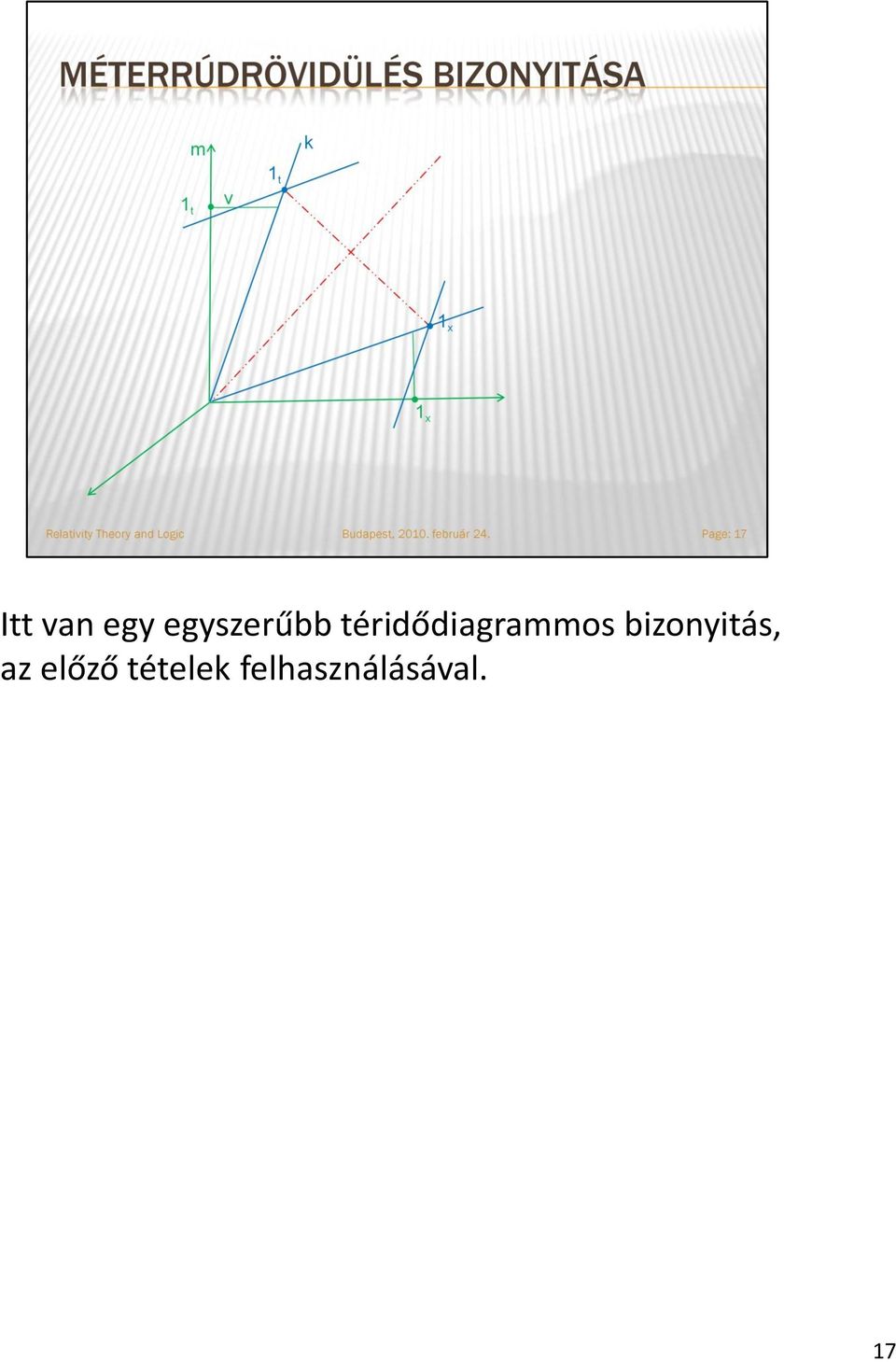 bizonyitás, az előző