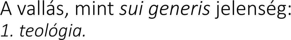 generis