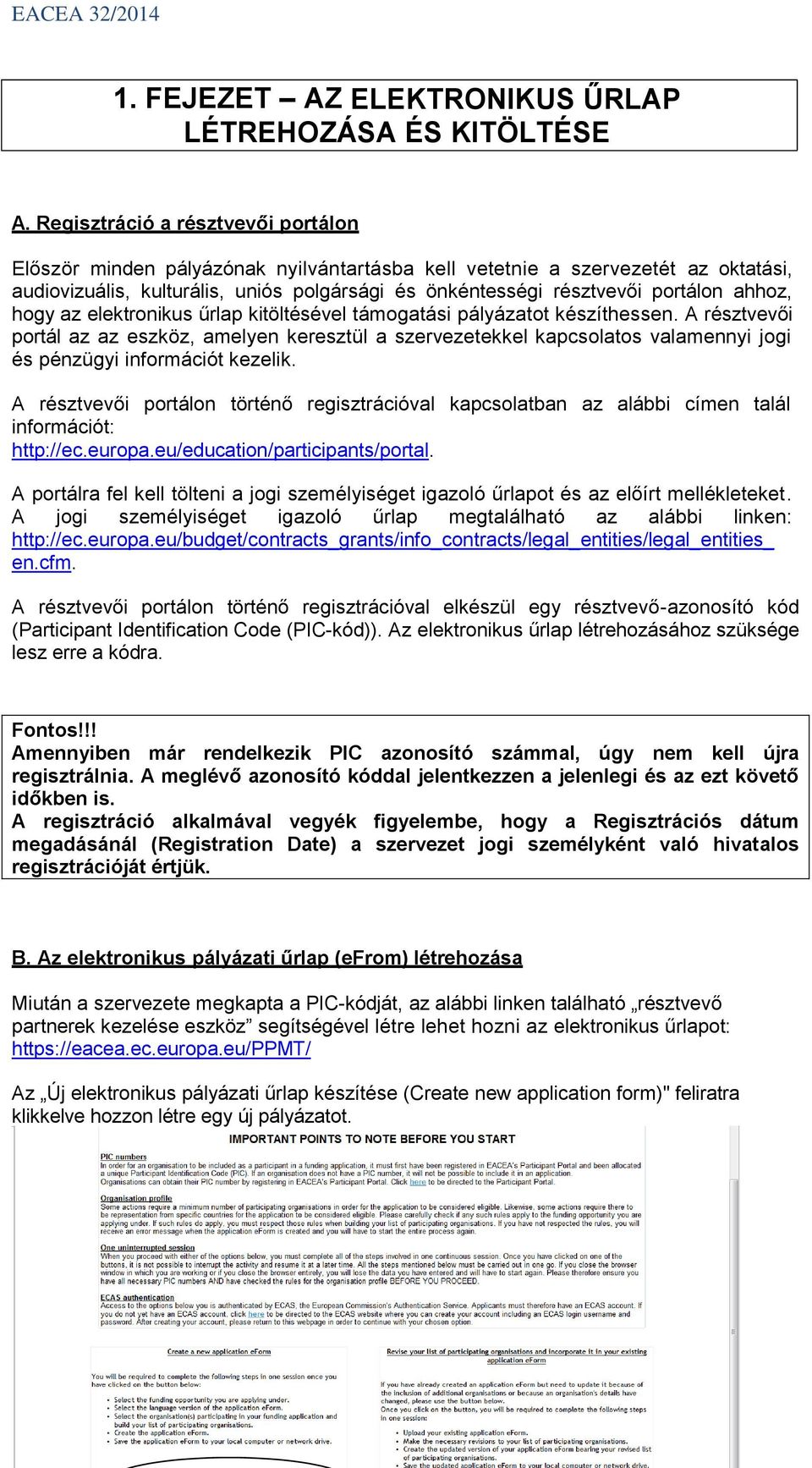 ahhoz, hogy az elektronikus űrlap kitöltésével támogatási pályázatot készíthessen.