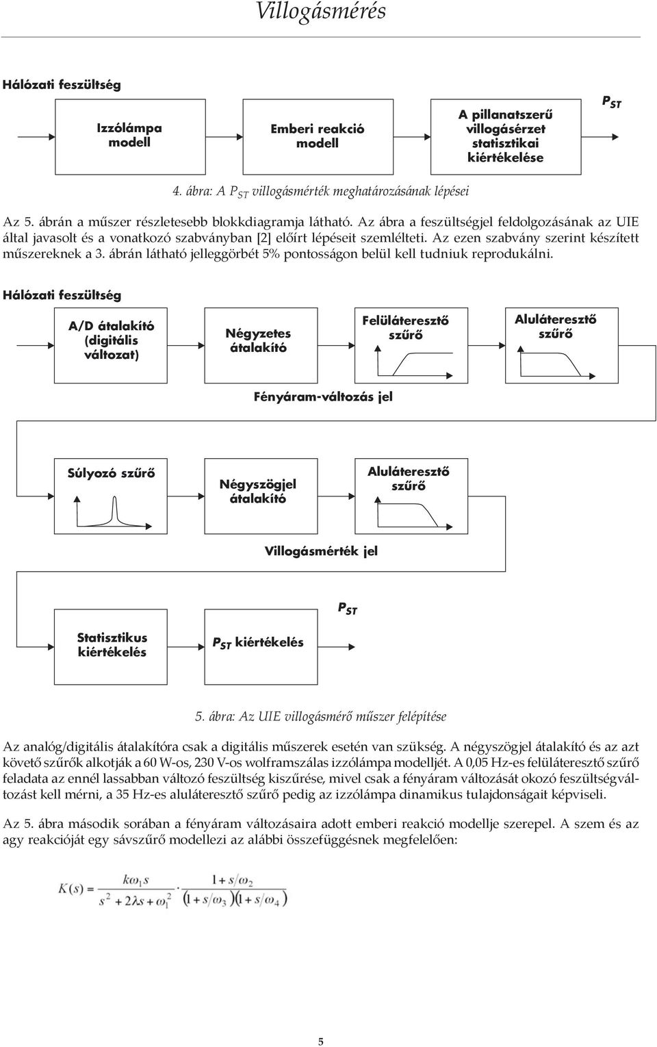 Az ezen szabvány szerint készített műszereknek a 3. ábrán látható jelleggörbét 5% pontosságon belül kell tudniuk reprodukálni.