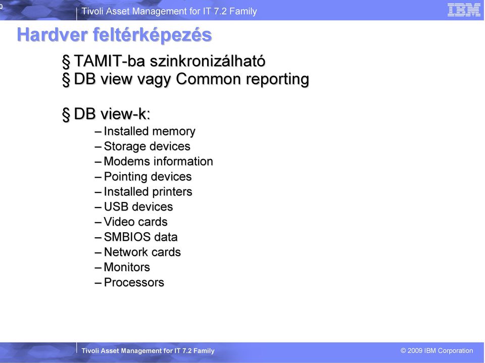 devices Modems information Pointing devices Installed printers
