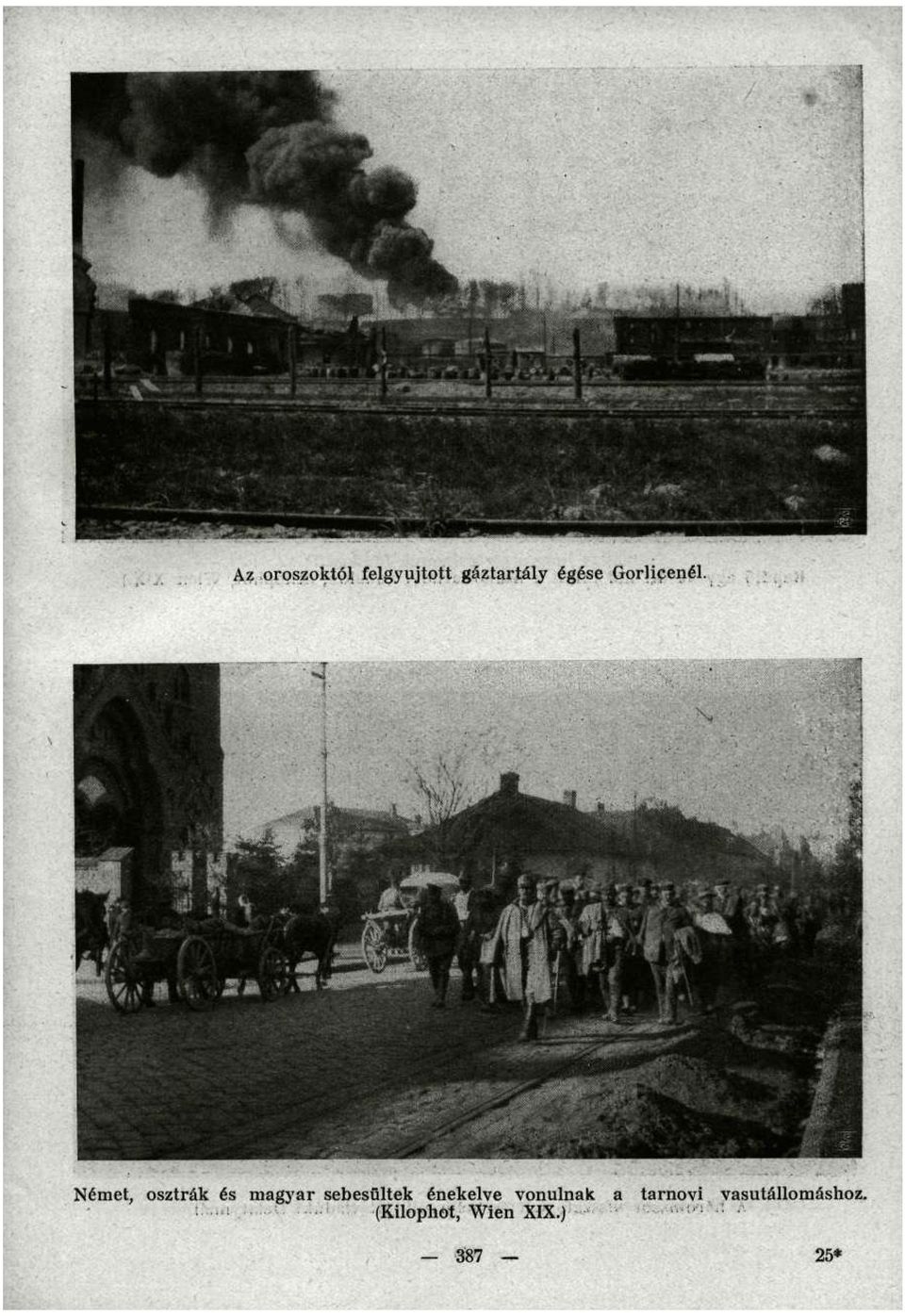 Német, osztrák és magyar sebesültek énekelve