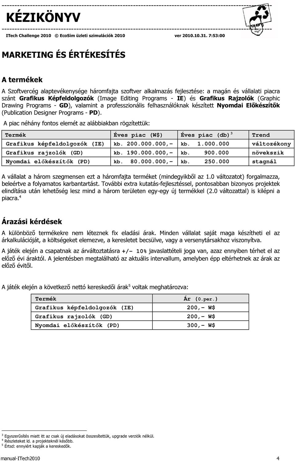 IE) és Grafikus Rajzolók (Graphic Drawing Programs - GD), valamint a professzionális felhasználóknak készített Nyomdai Előkészítők (Publication Designer Programs - PD).
