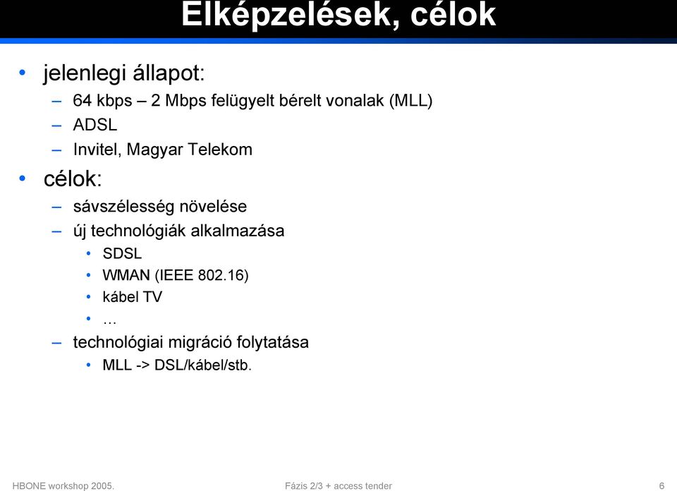 technológiák alkalmazása SDSL WMAN (IEEE 802.