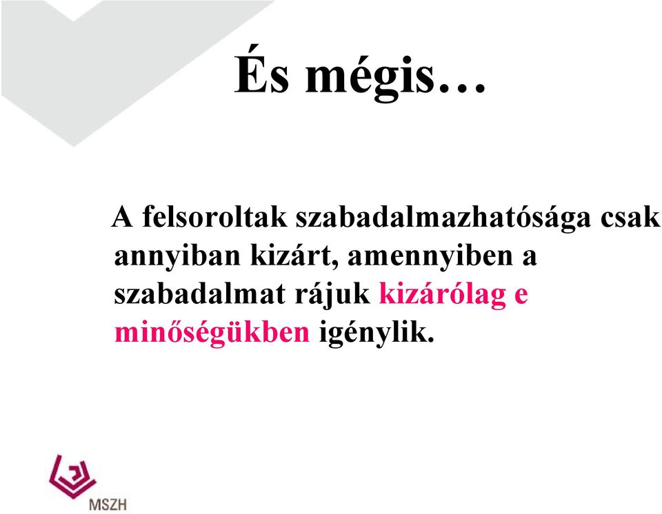 annyiban kizárt, amennyiben a