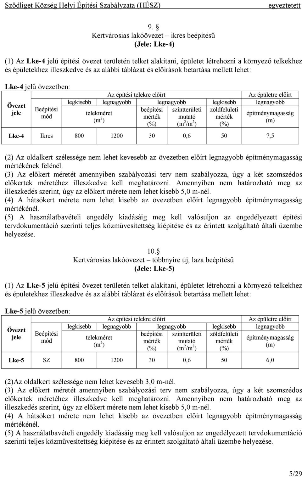 (3) Az előkert méretét amennyiben szabályozási terv nem szabályozza, úgy a két szomszédos előkertek méretéhez illeszkedve kell meghatározni.