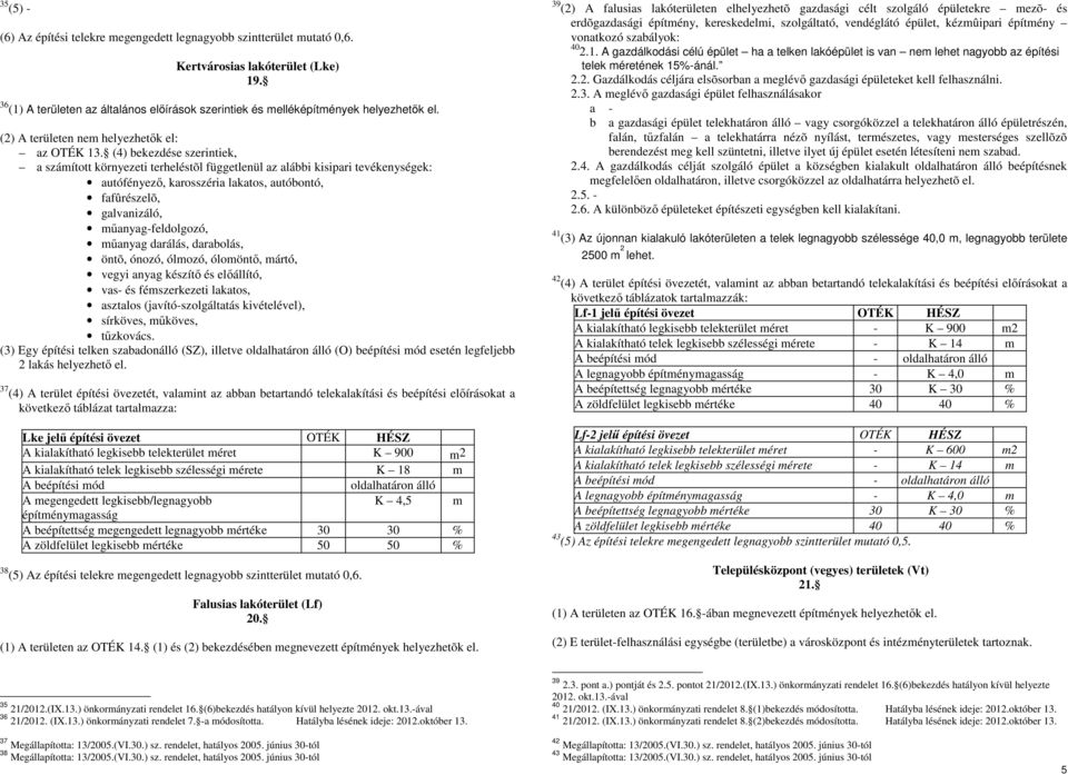 (4) bekezdése szerintiek, a számított környezeti terheléstõl függetlenül az alábbi kisipari tevékenységek: autófényező, karosszéria lakatos, autóbontó, fafûrészelõ, galvanizáló, műanyag-feldolgozó,