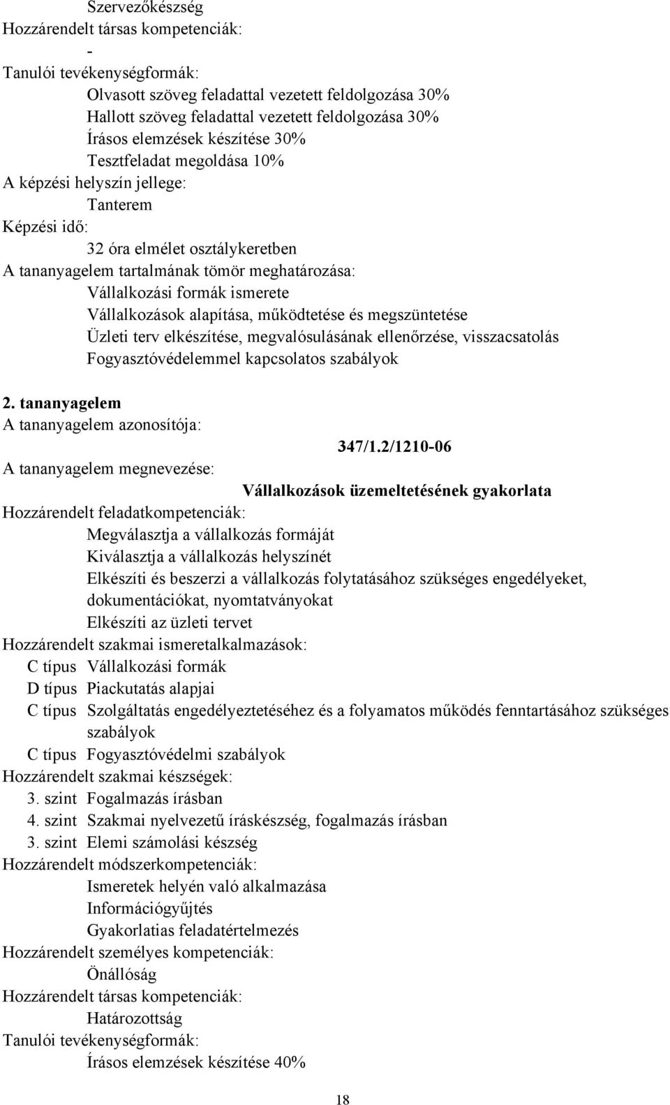 kapcsolatos szabályok 2. tananyagelem 347/1.