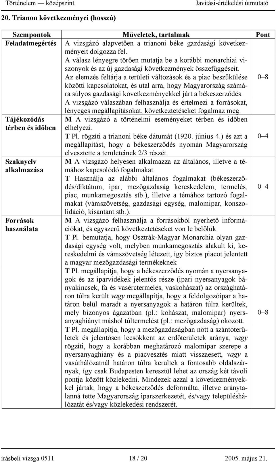 Az elemzés feltárja a területi változások és a piac beszűkülése 0 8 közötti kapcsolatokat, és utal arra, hogy Magyarország számára súlyos gazdasági következményekkel járt a békeszerződés.