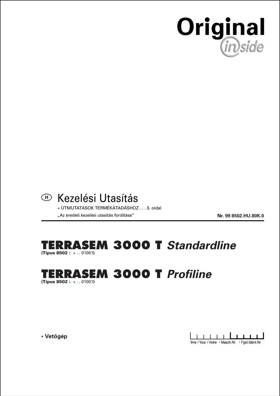 : +.. 01001) TERRASEM 3000 T Profiline