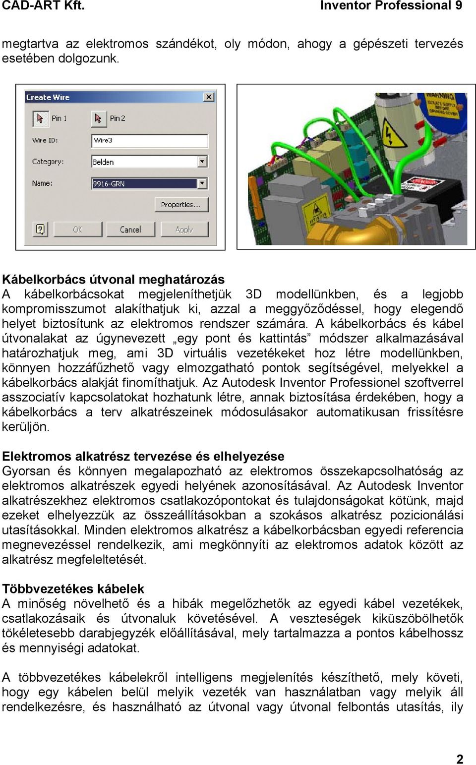 elektromos rendszer számára.