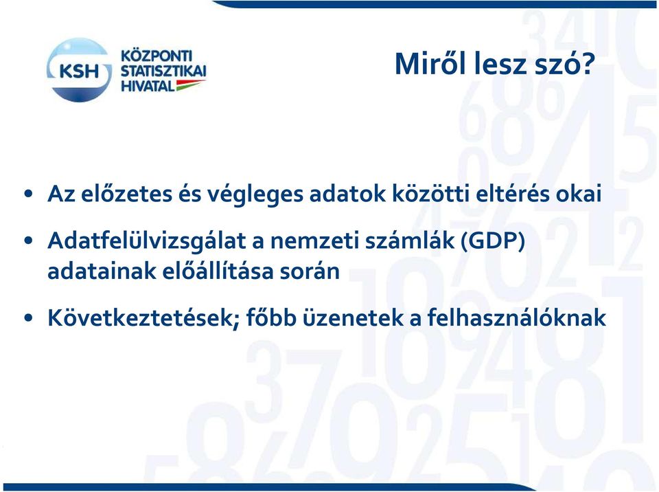 okai Adatfelülvizsgálat a nemzeti számlák (GDP)