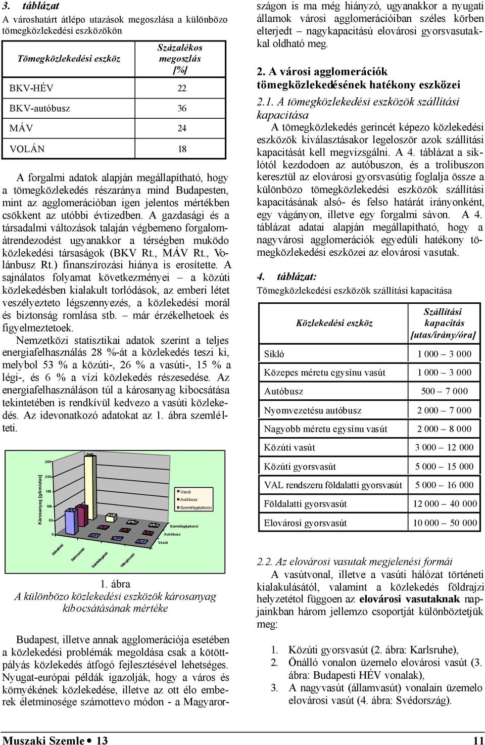 A gazdasági és a társadalmi változások talaján végbemeno forgalomátrendezodést ugyanakkor a térségben muködo közlekedési társaságok (BKV Rt., MÁV Rt., Volánbusz Rt.