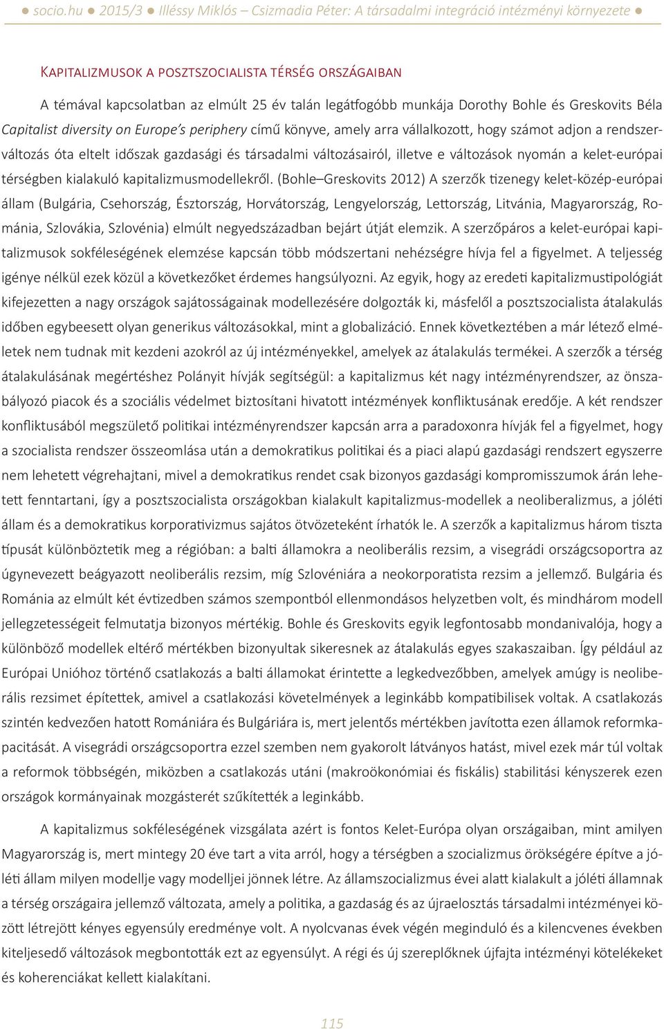 kapitalizmusmodellekről.