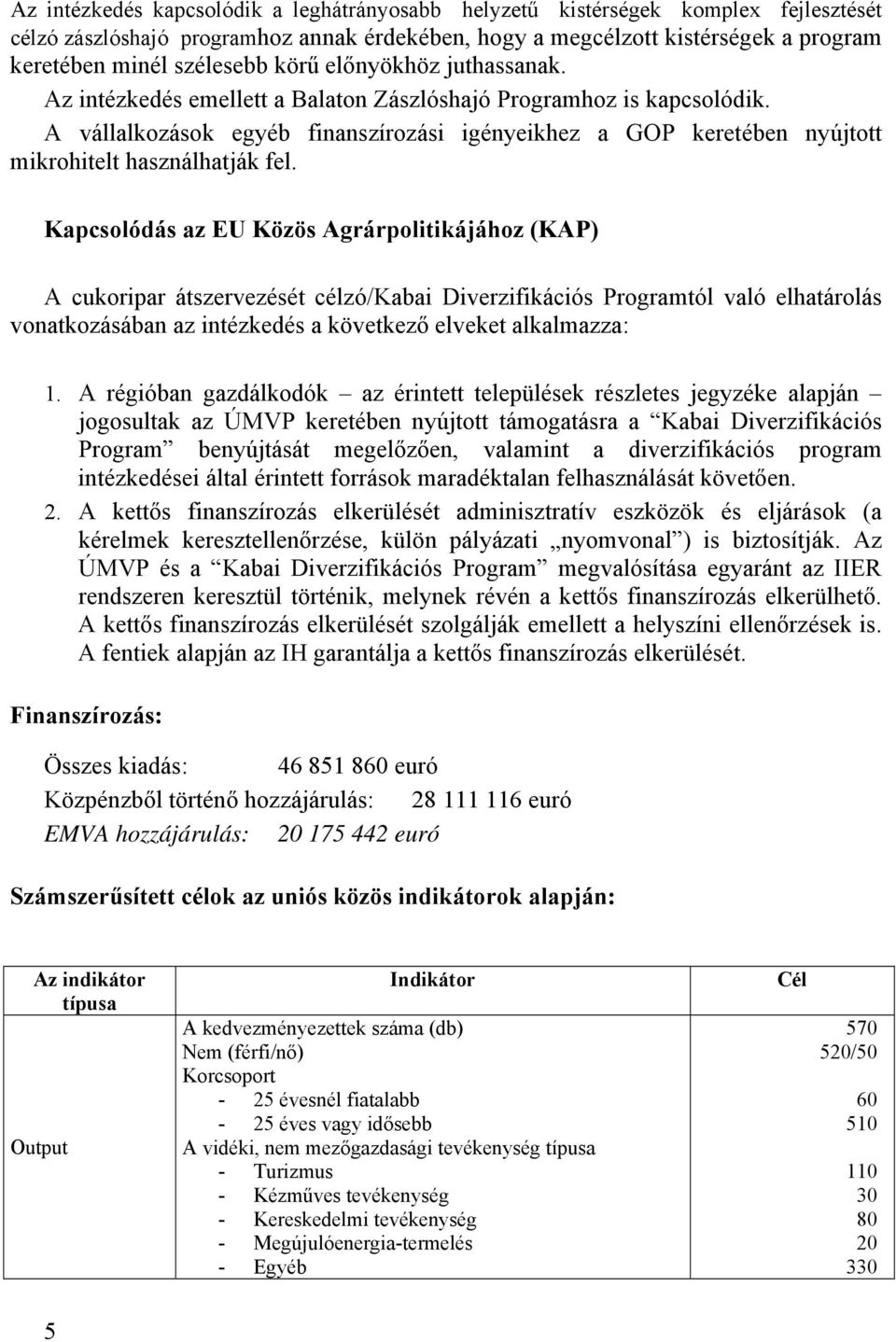 A vállalkozások egyéb finanszírozási igényeikhez a GOP keretében nyújtott mikrohitelt használhatják fel.