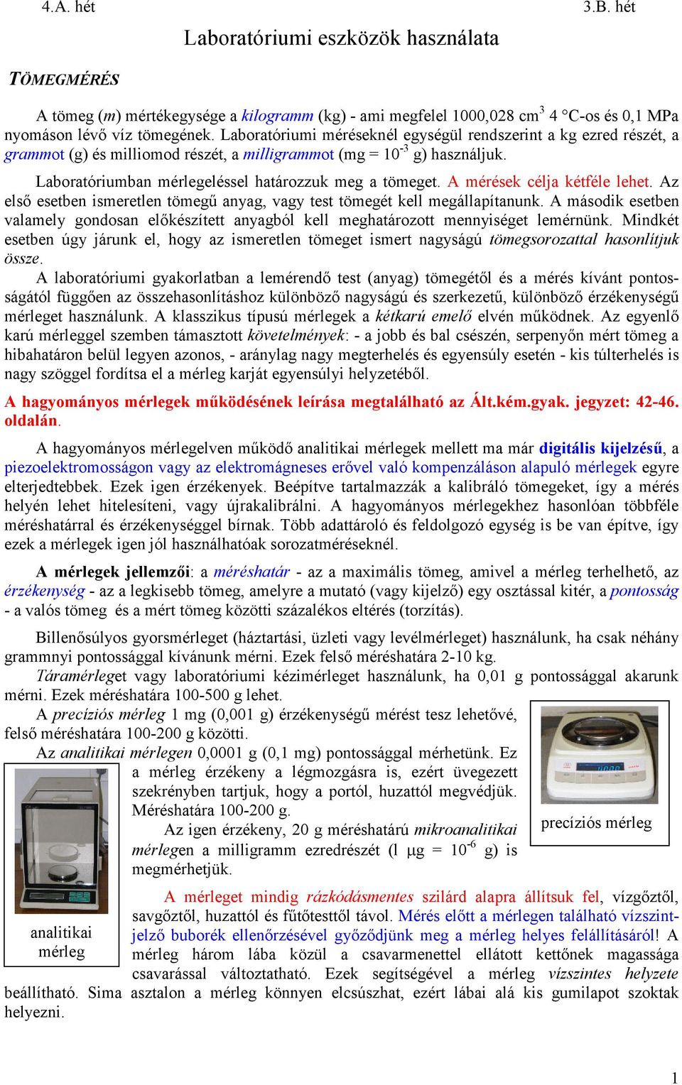 Laboratóriumi eszközök használata - PDF Free Download