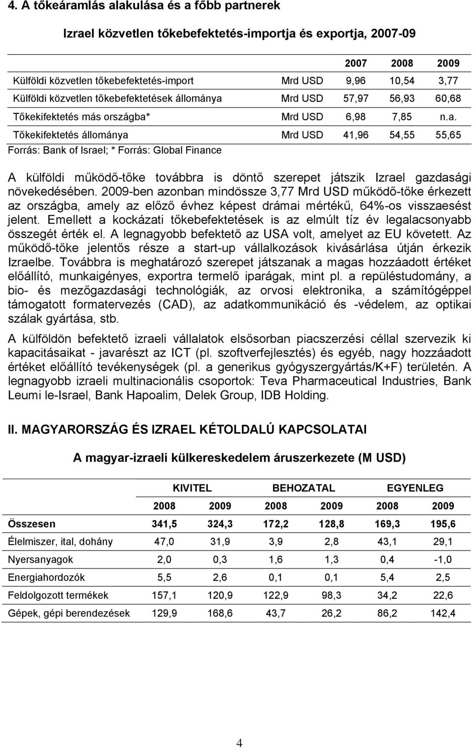 Mrd USD 57,97 56,93 60,68 Tőkekifektetés más országba*
