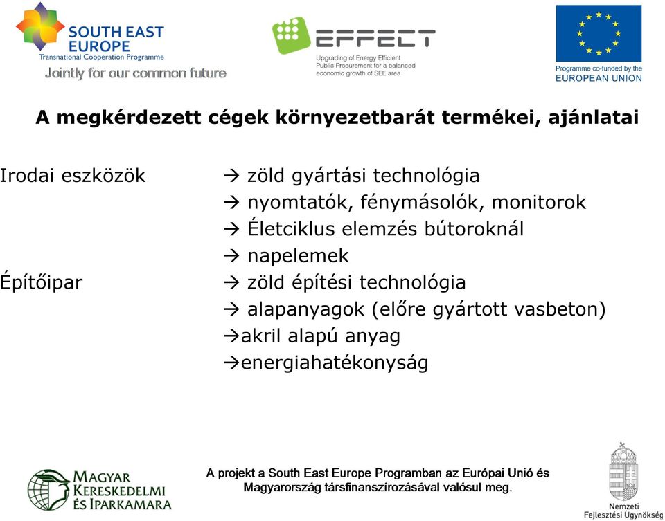monitorok Életciklus elemzés bútoroknál napelemek zöld építési