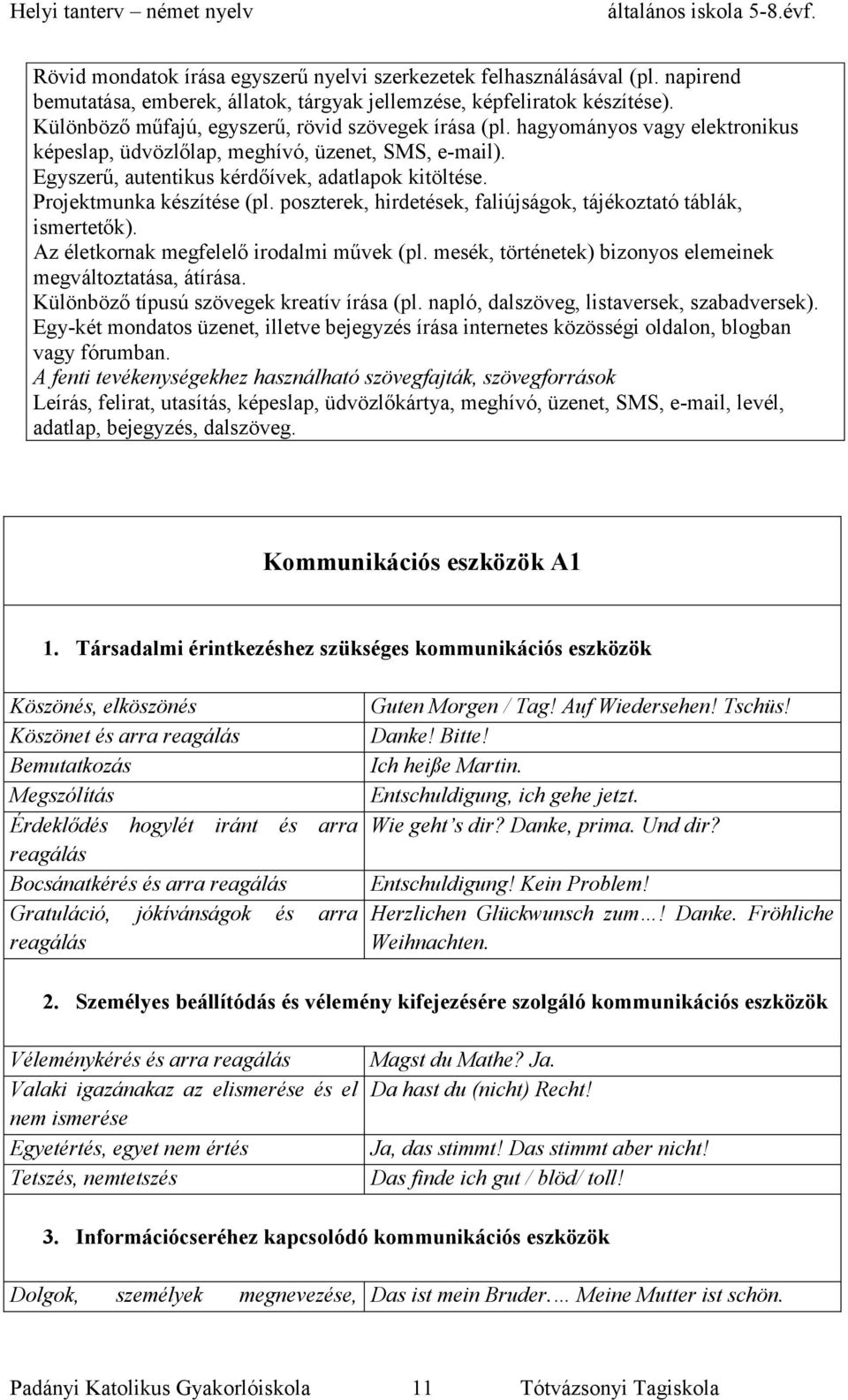 Projektmunka készítése (pl. poszterek, hirdetések, faliújságok, tájékoztató táblák, ismertetők). Az életkornak megfelelő irodalmi művek (pl.